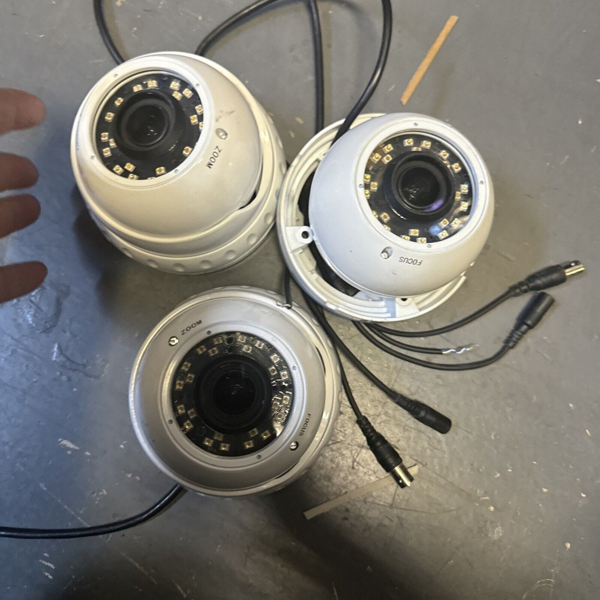 Shield Analog CCTV Dome Camera, 3.6mm, 720P/960H, White (Set of 3)