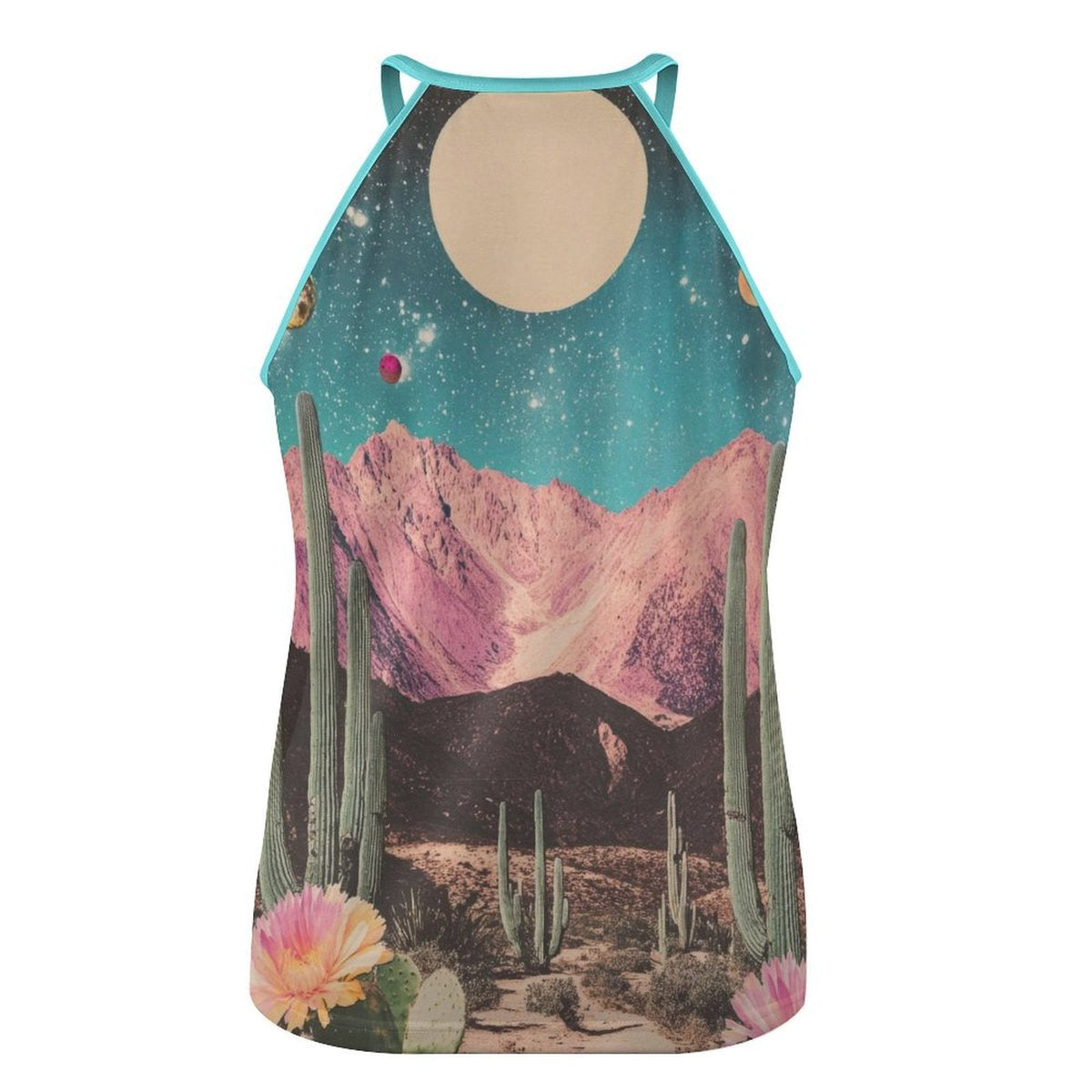 Baha Ranch Bull Skull Retro Pop Western Tank Top