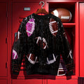Football Sequin Long Sleeves Bomber Jacket