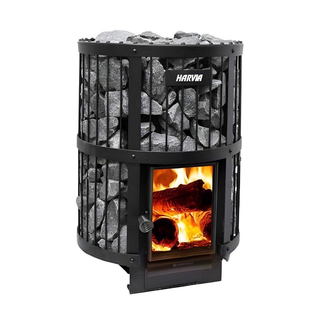 Harvia GreenFlame Legend 240 Wood Sauna Stove With Sauna Stones, 15.9KW [WK200LD] (SAK84935)