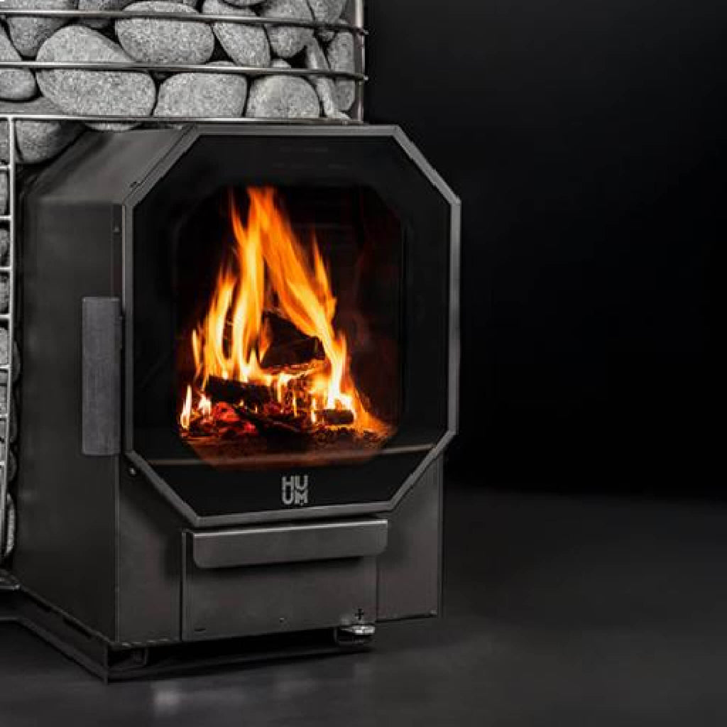 Huum Hive Flow 9.8KW Wood-Burning Sauna Stove With Sauna Stones [H1015012] (SAK85179)