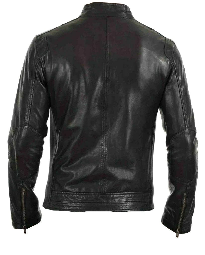Handmade Arthur Classic Moto Leather Jacket