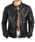 Handmade Arthur Classic Moto Leather Jacket