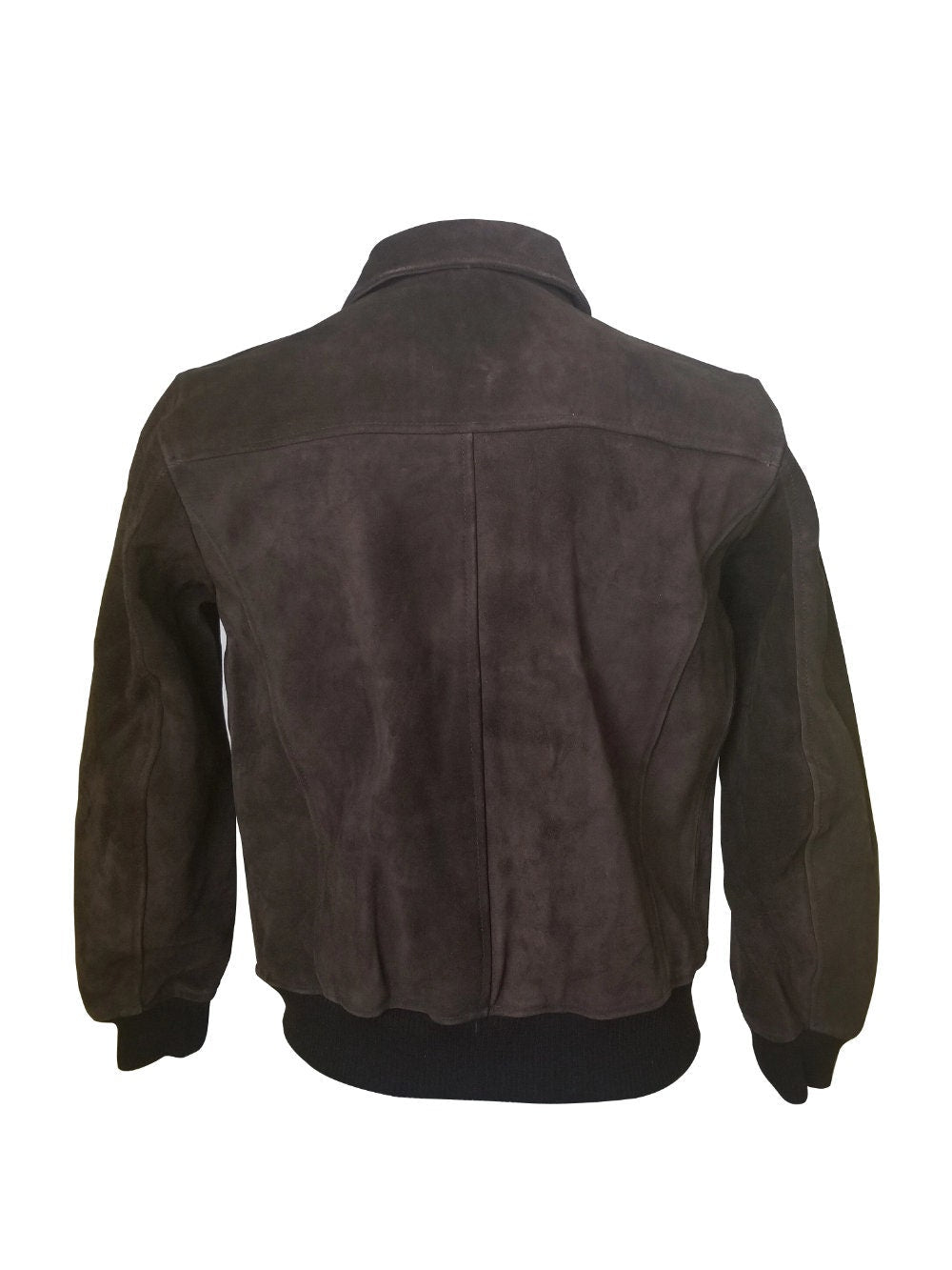 Handmade Bernard's Dark Brown Bomber Style Leather Jacket