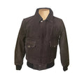 Handmade Bernard's Dark Brown Bomber Style Leather Jacket