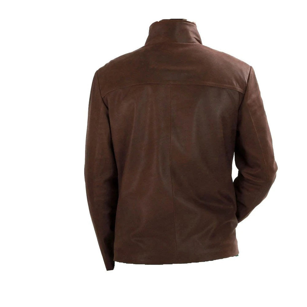 Handmade Brown Suede Leather Jacket