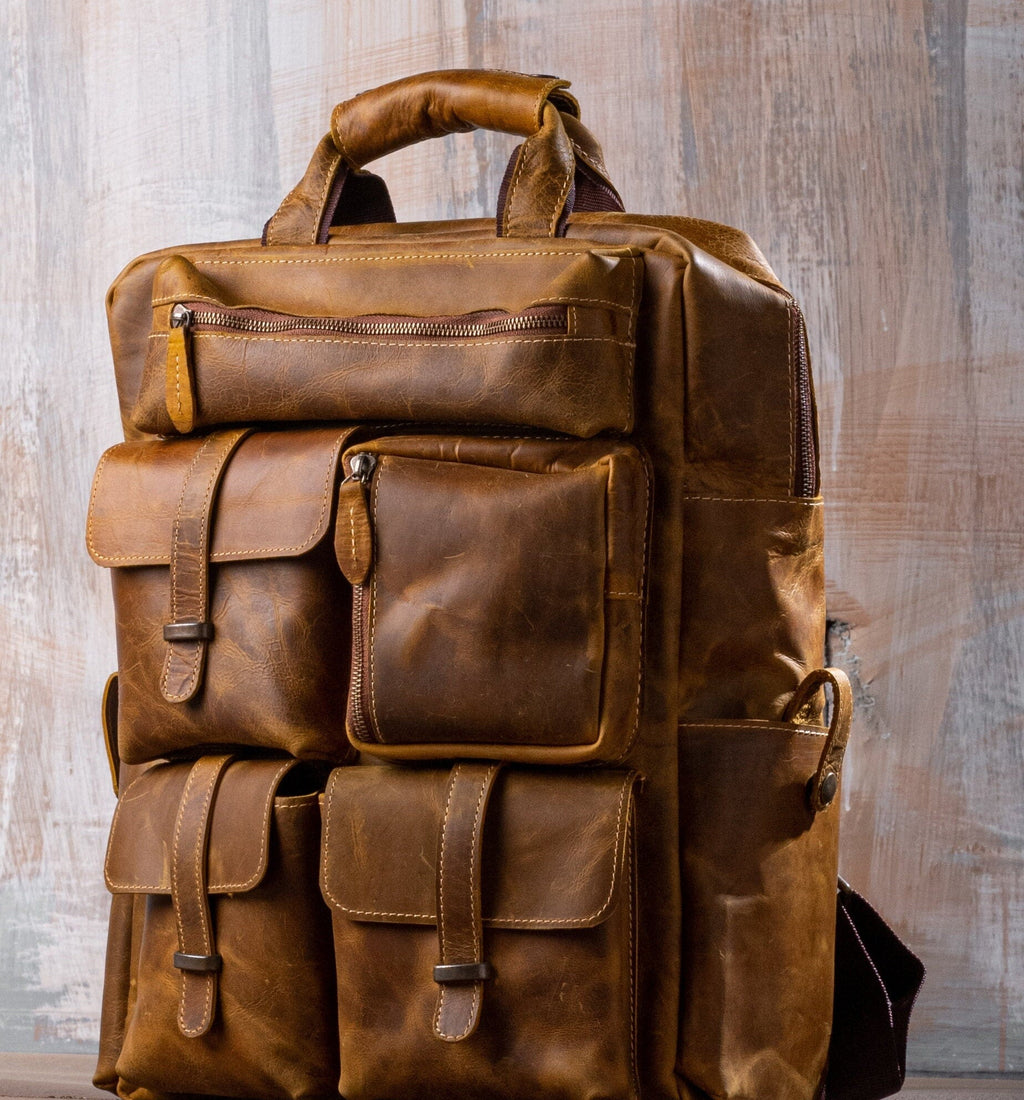 Heritage Nomad Leather Backpack by Ox and Bulls