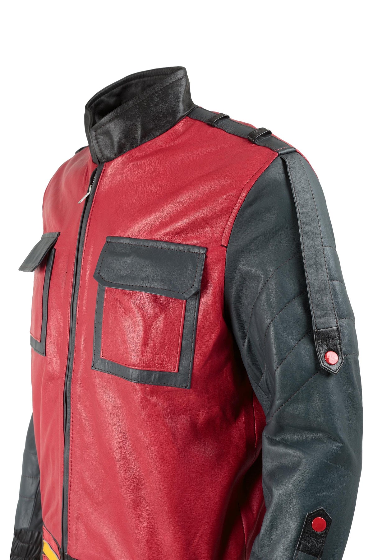 Handmade  Marty McFly 2 Leather jacket, BTTF Part ll Back to the future Michael J.Fox