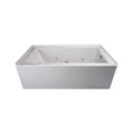 Jacuzzi Linea 60-Inch Acrylic Whirlpool Bathtub With Air And Water Therapy System [JLNS6032WLR2XXWW] (SAK53620)