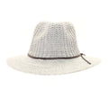 Knit Fedora C.C Hat with Leather Cord