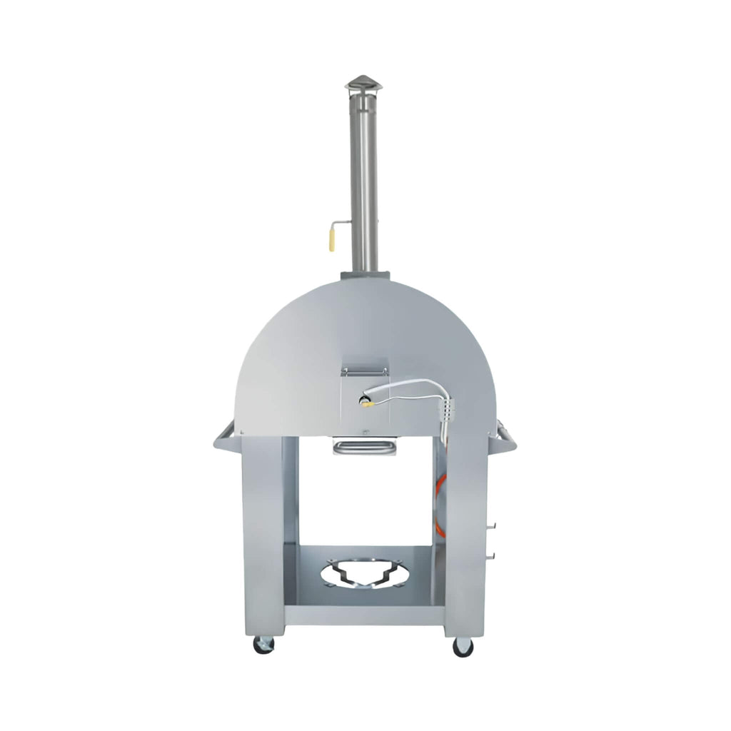 KoKoMo Grills Premium 32-Inch Stainless Steel Dual-Fuel Gas Or Wood Fired Pizza Oven [KO-PIZZAOVEN] (SAK14753)