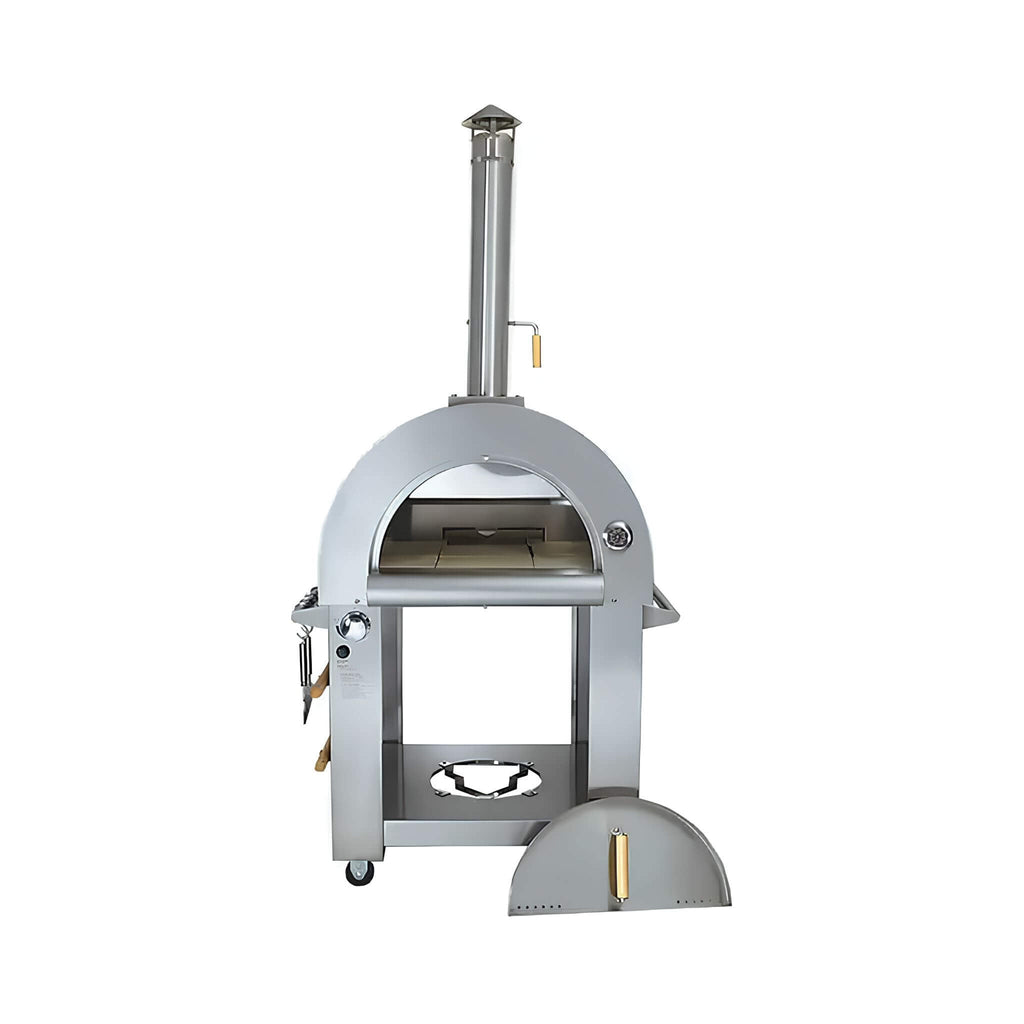 KoKoMo Grills Premium 32-Inch Stainless Steel Dual-Fuel Gas Or Wood Fired Pizza Oven [KO-PIZZAOVEN] (SAK14753)