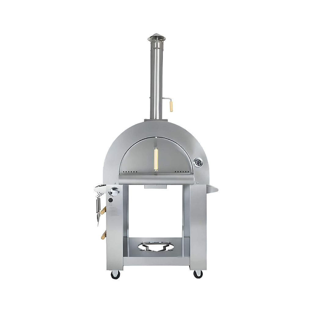KoKoMo Grills Premium 32-Inch Stainless Steel Dual-Fuel Gas Or Wood Fired Pizza Oven [KO-PIZZAOVEN] (SAK14753)