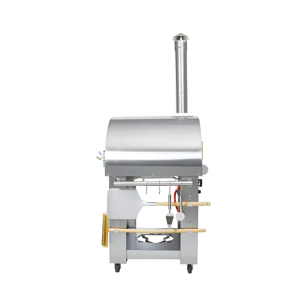 KoKoMo Grills Premium 32-Inch Stainless Steel Dual-Fuel Gas Or Wood Fired Pizza Oven [KO-PIZZAOVEN] (SAK14753)