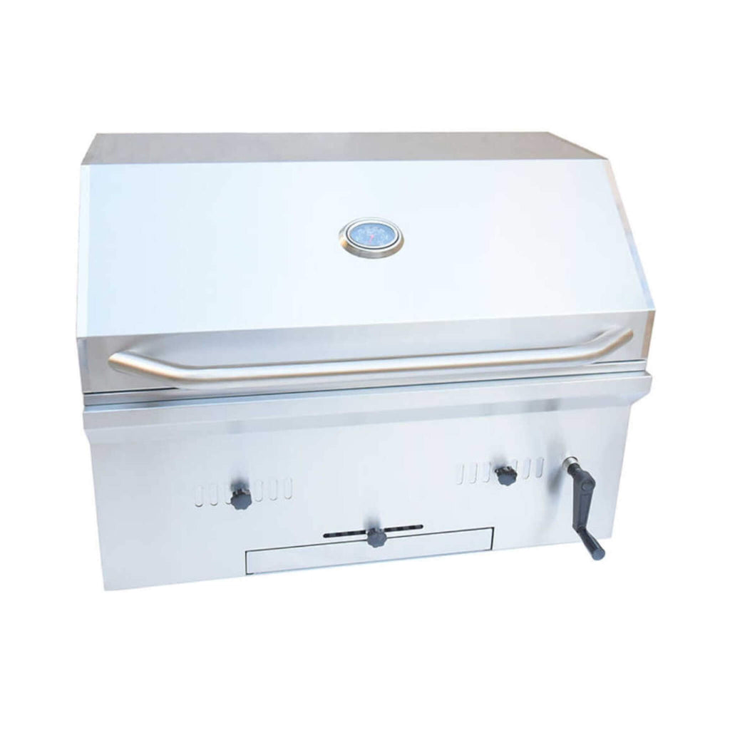 KoKoMo Grills 32-Inch Premium Built-In Charcoal Grill With 304 Stainless Steel And Adjustable Heat Tray [KO-CHAR32] (SAK32504)