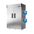 Large Commercial 49 Cu.Ft 2-Door Stainless Steel Reach-In Refrigerator With OmniSmart Temperature Control (SAK54160)