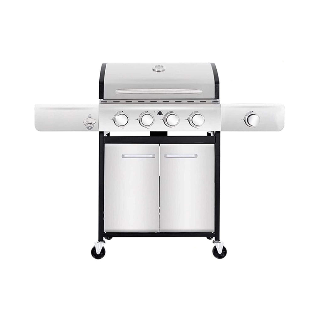 Large Outdoor 42K BTU BBQ Stainless Steel Propane Gas Grill With 4 Burners (SAK61283)
