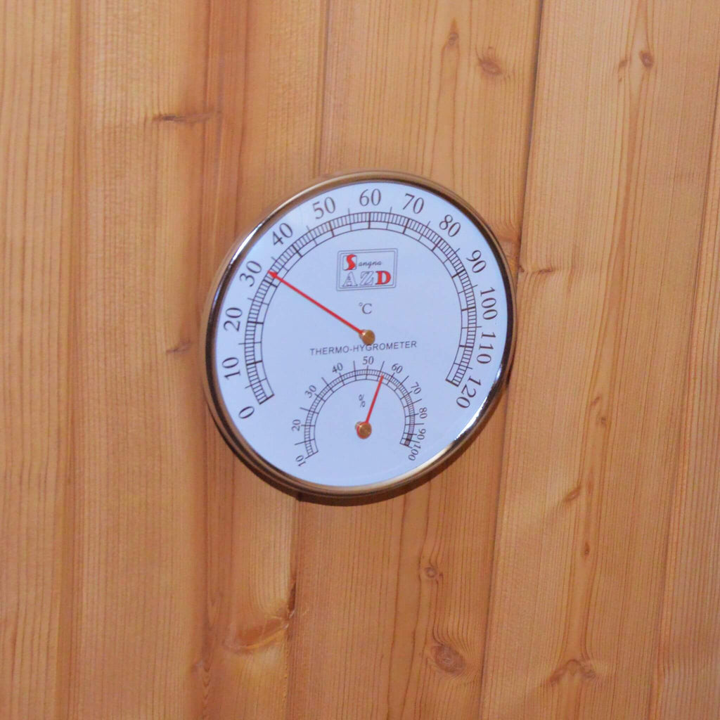 Ignite Large Premium American White Oak Outdoor Wooden Barrel Sauna With 4.5KW Sauna Heater (SAK45968)