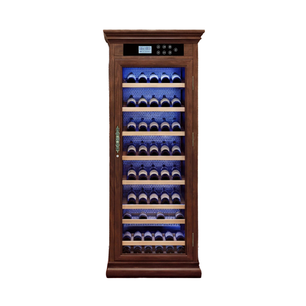 102-Bottle 10.6 Cu.Ft Wine Cooler Cabinet With LED Lighting And Temperature Control (SAK69027)