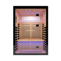 Flux Luxury 2-Person Canadian Hemlock Wood Far Infrared Home Sauna (SAK02184)