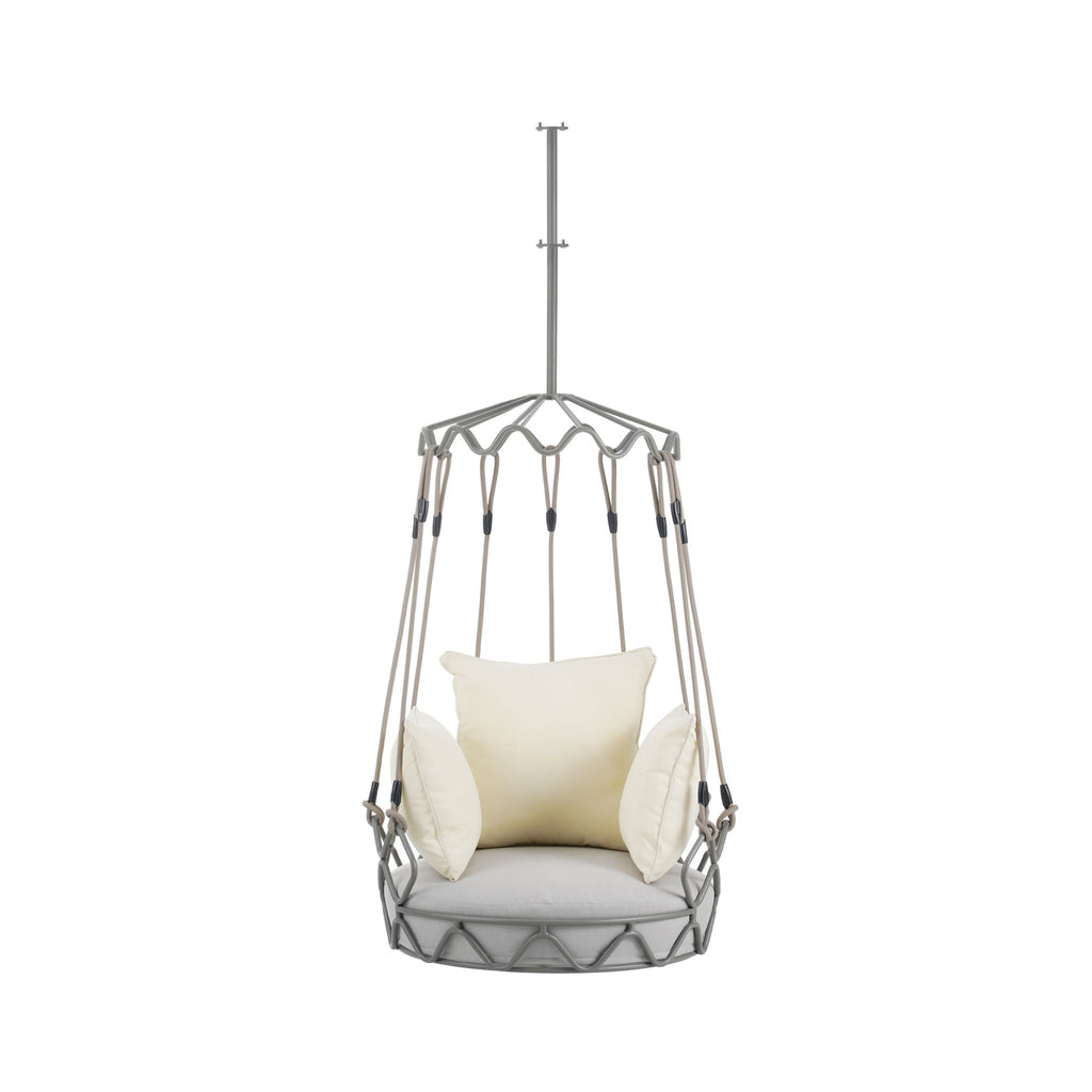Luxury Outdoor Hanging Basket Porch Swing Chair With UV Resistant Cushions (SAK95678)