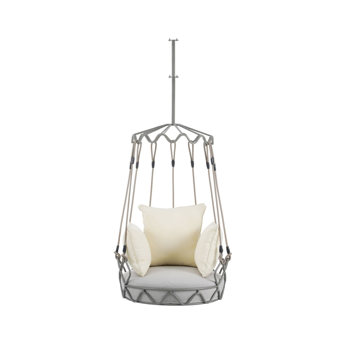 Luxury Outdoor Hanging Basket Porch Swing Chair With UV Resistant Cushions (SAK95678)
