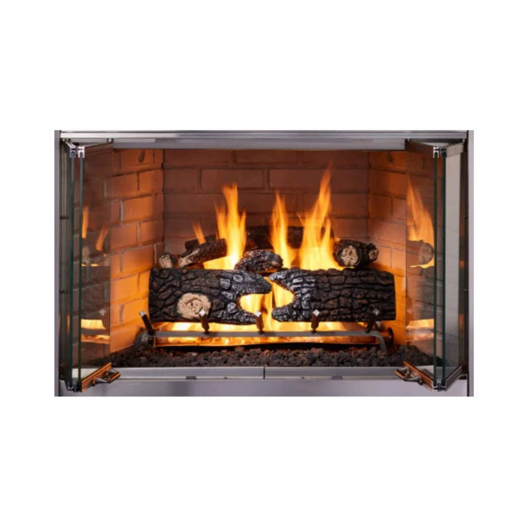 Majestic Villawood 42-Inch Traditional Refractory Outdoor Wood Burning Fireplace [ODVILLA-42T-B] (SAK14358)