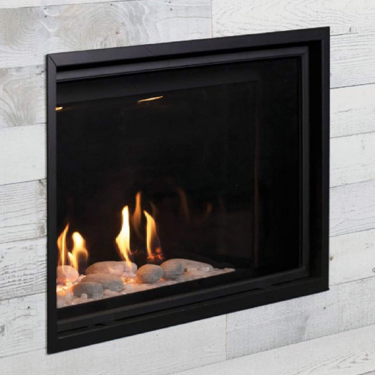 Montigo DelRay Square Direct Vent Natural Gas Fireplace With Concealed Universal Burner [DRSQ34/38/42/46NI] (SAK74029)