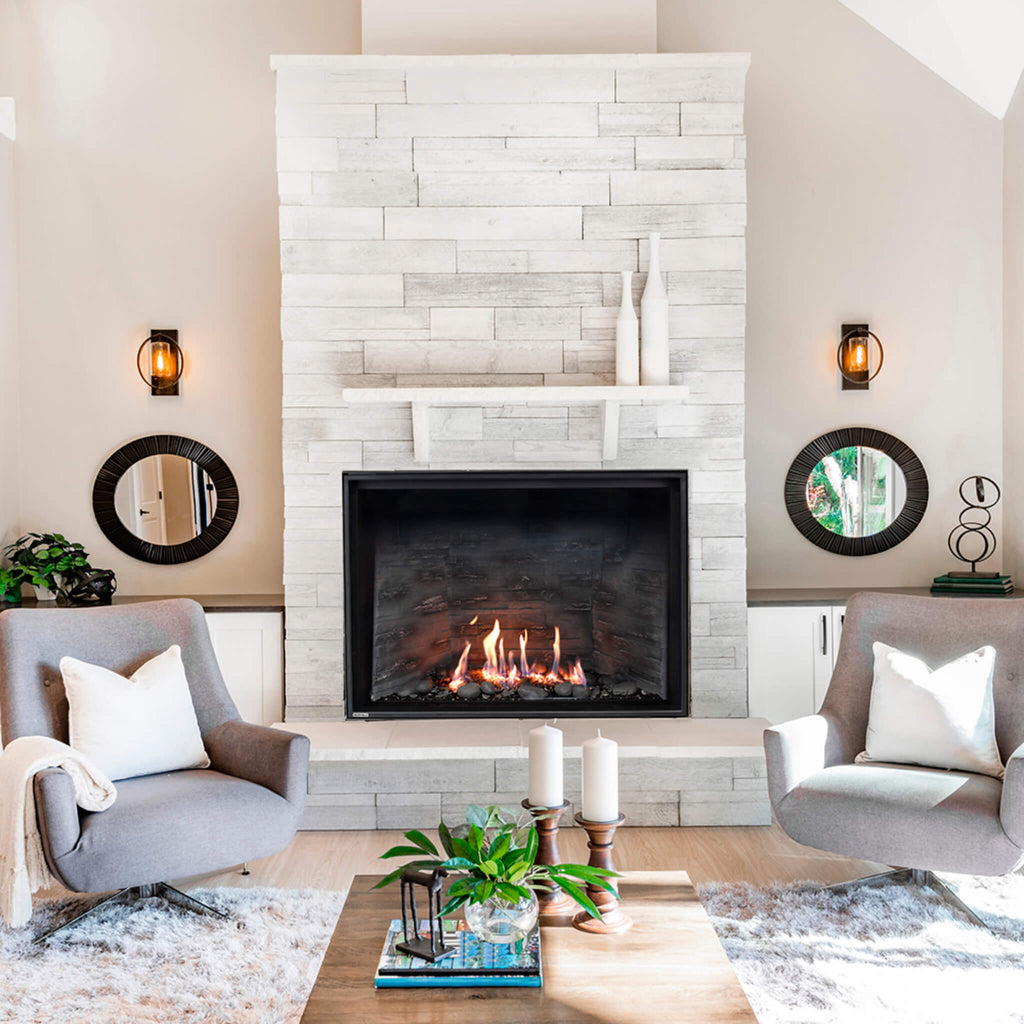 Montigo DelRay Square Direct Vent Natural Gas Fireplace With Concealed Universal Burner [DRSQ34/38/42/46NI] (SAK74029)