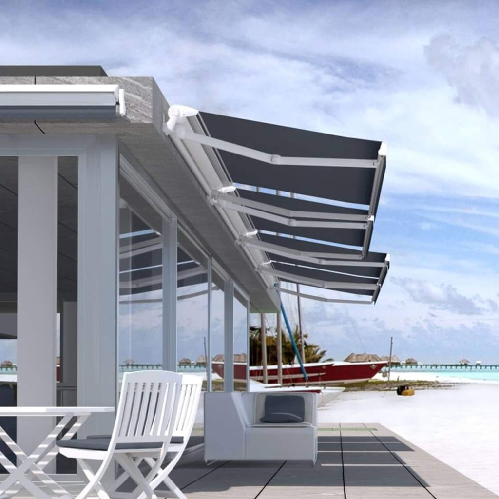 Multiple Awnings Brasilia Europa Premium Outdoor Semi-Cassette Retractable Sun Shade Awning [Made-To-Order] (SAK76825)