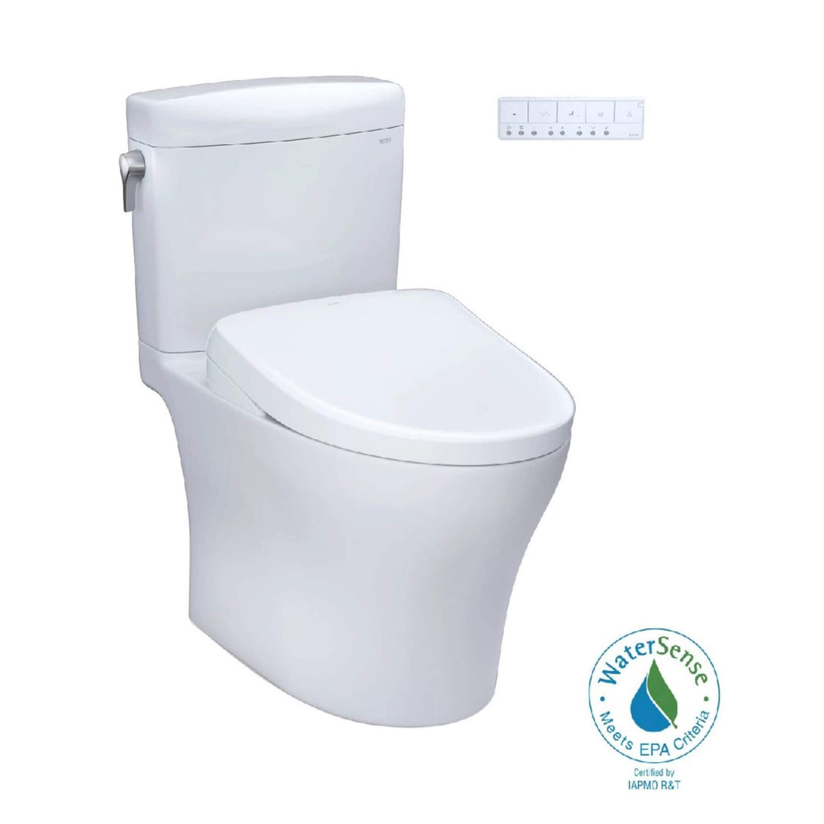 [MW4364726CEMFGN#01] TOTO Aquia IV Cube Washlet S7 With 1.28 GPF And 0.9 Elongated Bidet Toilet (SAK19352)