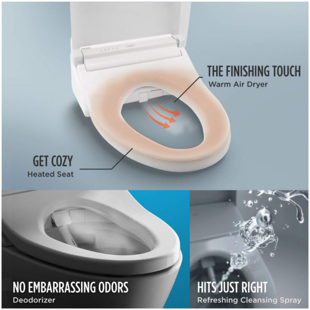 [MW4424736CEFG#01] TOTO Nexus 1.28 GPF Elongated Toilet With Washlet S7A Auto Open Bidet Seat (SAK86932)