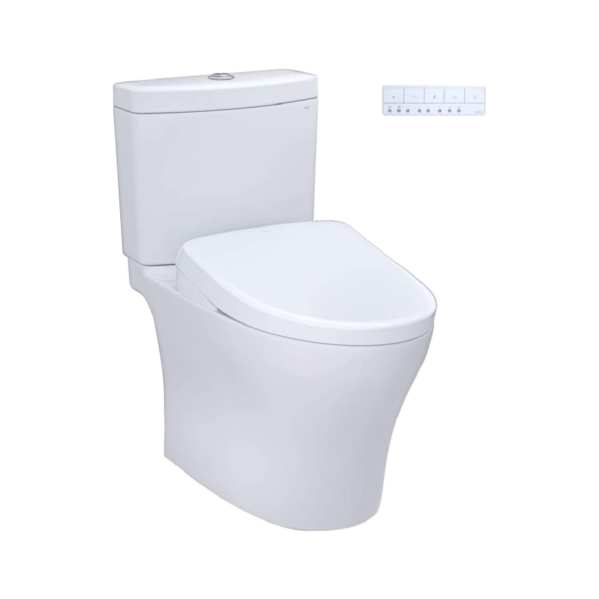 [MW4464726CEMFGN#01] TOTO Aquia IV Dual Flush Elongated Universal Height Toilet With Washlet S7 Bidet Seat (SAK53982)