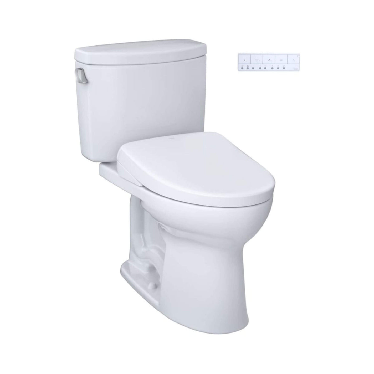 [MW4544726CEFG#01] TOTO Drake II 1.28 GPF Elongated Chair Height Toilet With Washlet S7 Bidet Seat (SAK29654)