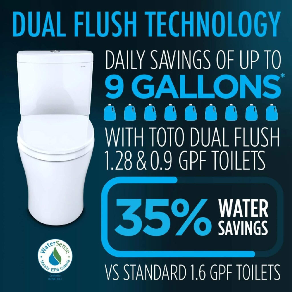 [MW4944734CEMFG#01] TOTO Connelly 1.28 GPF And 0.9 GPF Elongated Toilet With S7A Auto Open Bidet Seat (SAK24169)