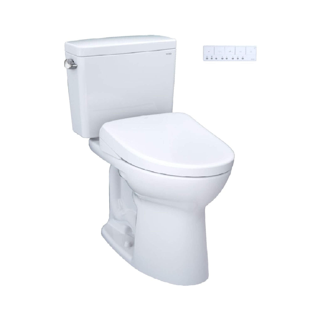 [MW7764726CEFG#01] TOTO Drake 1.28 GPF Electric Chair Height Toilet With Washlet S7 Heated Bidet Seat And Tornado Flush (SAK36508)