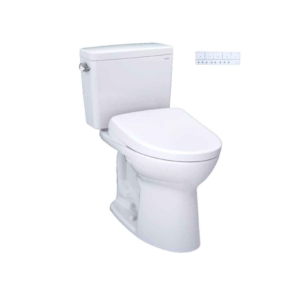 [MW7764726CEFGA#01] TOTO Drake 1.28 GPF Elongated Chair Height Toilet With Washlet S7 Heated Auto Open Bidet Seat (SAK19563)