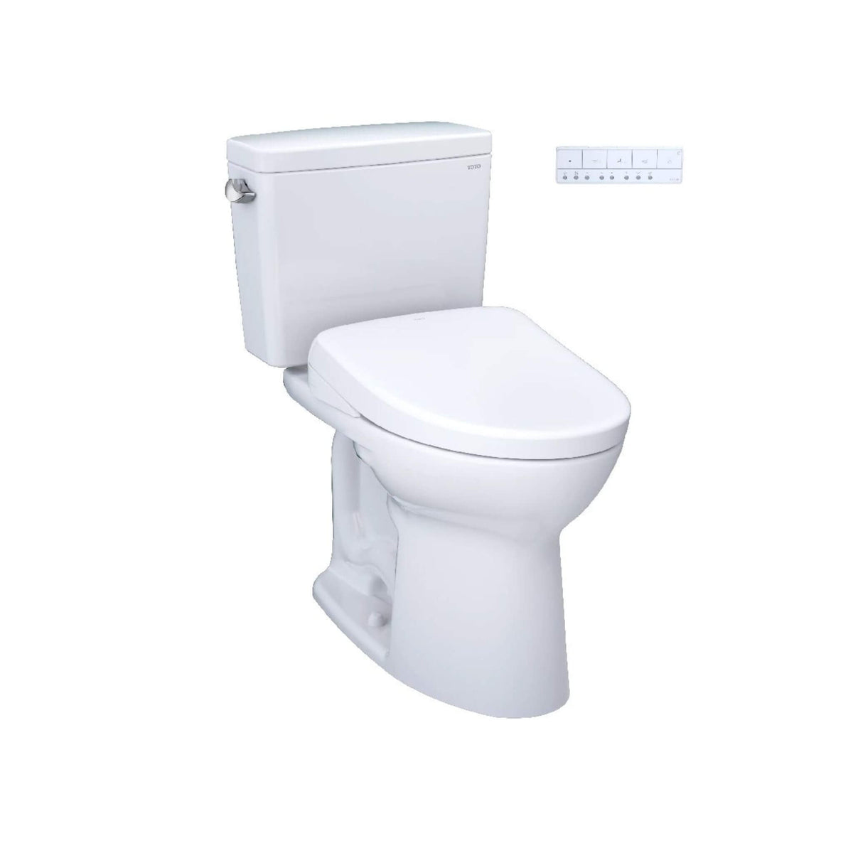 [MW7764726CEFGA#01] TOTO Drake 1.28 GPF Elongated Chair Height Toilet With Washlet S7 Heated Auto Open Bidet Seat (SAK19563)