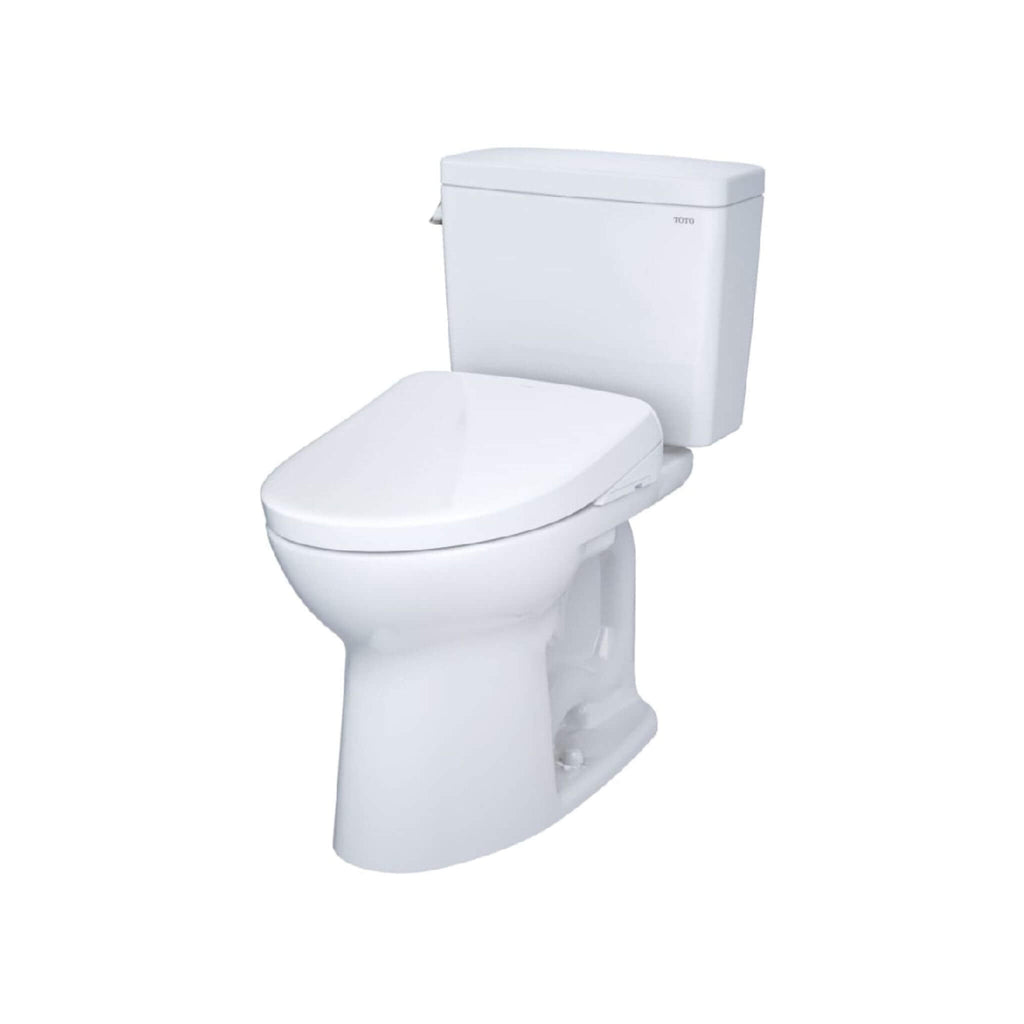 [MW7764736CEFG#01] TOTO Drake 1.28 GPF Elongated Chair Height Toilet W/ Washlet S7A Auto Heated Bidet Seat & EWater+ Technlogy (SAK95423)