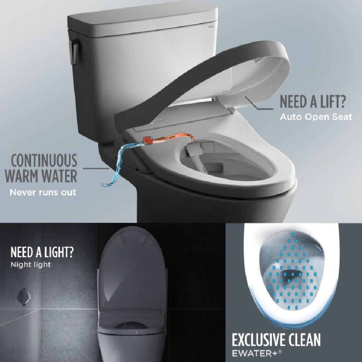 [MW7764736CEG#01] TOTO Drake 1.28 GPF Two Piece Washlet Elongated Toilet Seat With S7A Heated Auto Open/Close Lid (SAK64105)