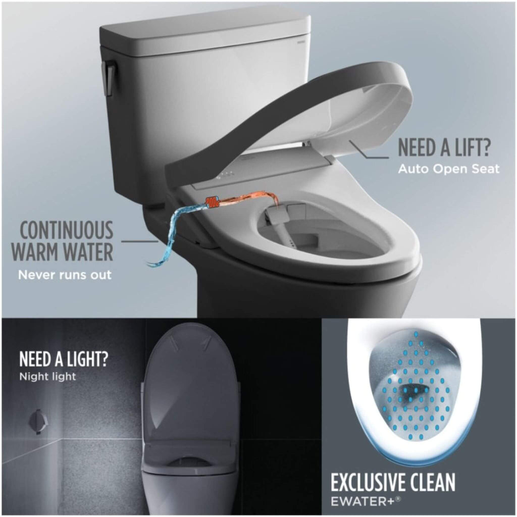[MW7764726CEFGA.10#01] TOTO Drake 1.28 GPF Universal Height Toilet 10-Inch Rough In With Washlet S7 Bidet Seat (SAK32478)
