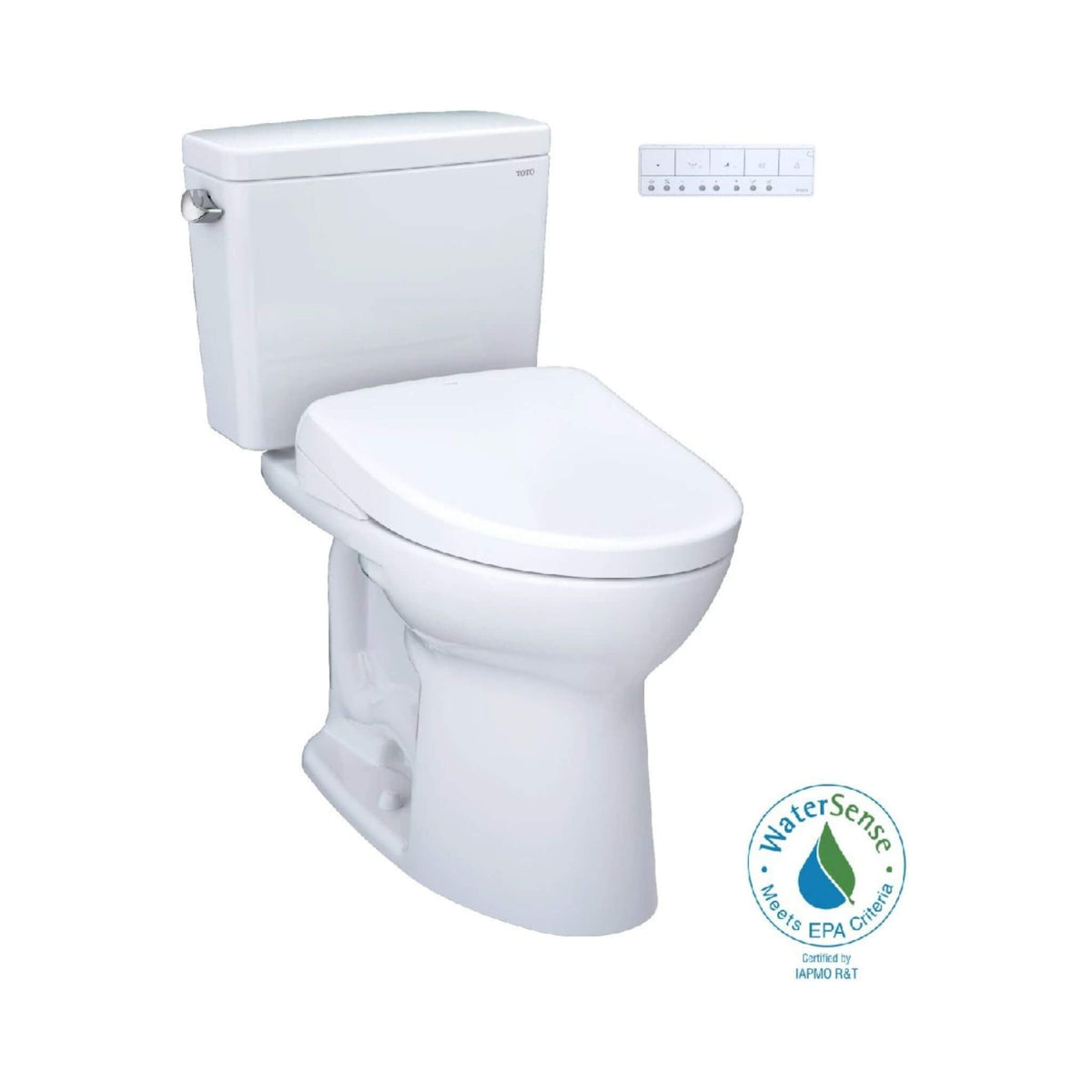 [MW7764726CSFGA.10#01] TOTO Drake 1.6 GPF Universal Height 10" Rough In Toilet With Washlet S7 Bidet Seat (SAK68432)