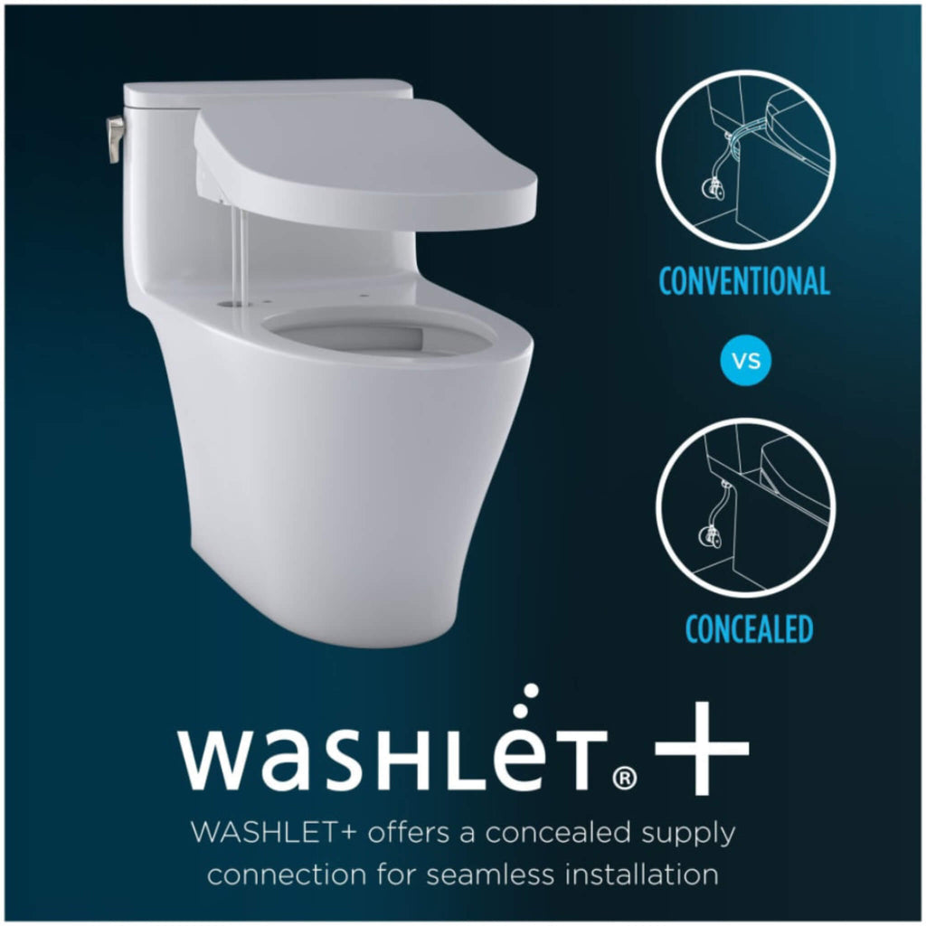 [MW7764736CSFGA.10#01] TOTO Drake 1.6 GPF Universal Height Toilet With Washlet S7A Auto Open Bidet Seat (SAK52849)