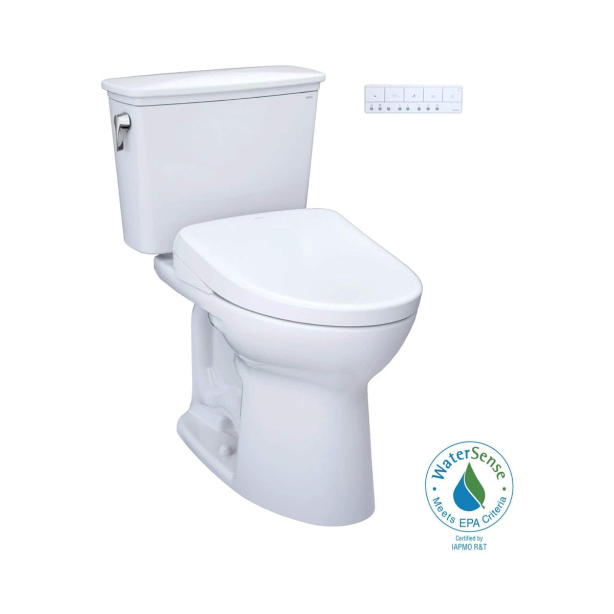 [MW7864726CEFG#01] TOTO Drake 1.28 GPF Elongated Chair Height Toilet Seat With Transitional Washlet S7 (SAK18215)