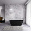 Cascade 67-Inch Luxury Freestanding Solid Surface Soaking Bathtub (SAK51920)