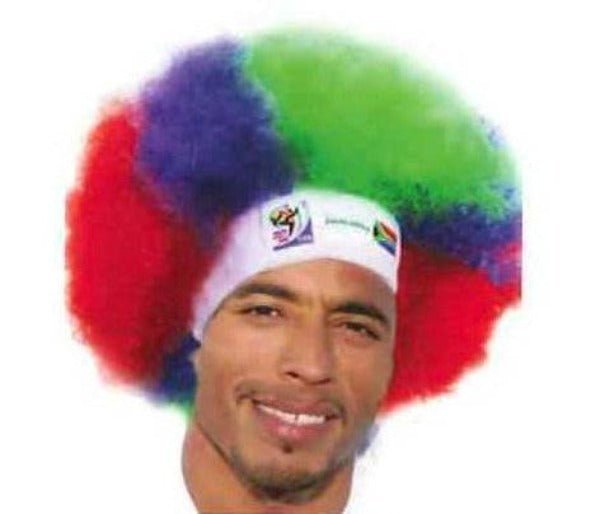 South Africa World Cup Soccer Afro Wig 25-Count Case Pack – Official FIFA