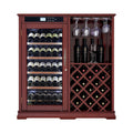 69-Bottle Wooden Wine Cooler Cabinet With Built-In Storage (SAK17539)