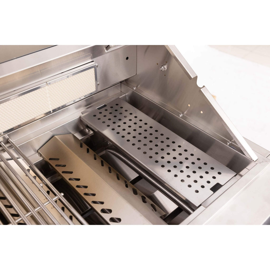 Premium Outdoor Kitchen With 32-Inch 60K BTU Built-In Stainless Steel LPG Gas Grill, Door And Drawer Combo And Stainless Steel Ice Box (SAK98661)