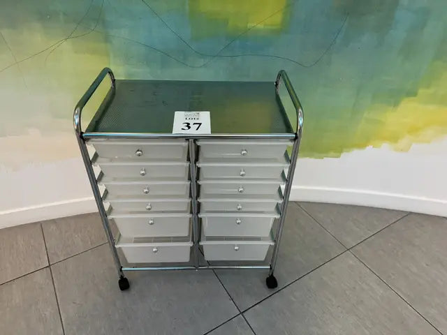 12-DRAWER ROLLING ORGANIZER CART