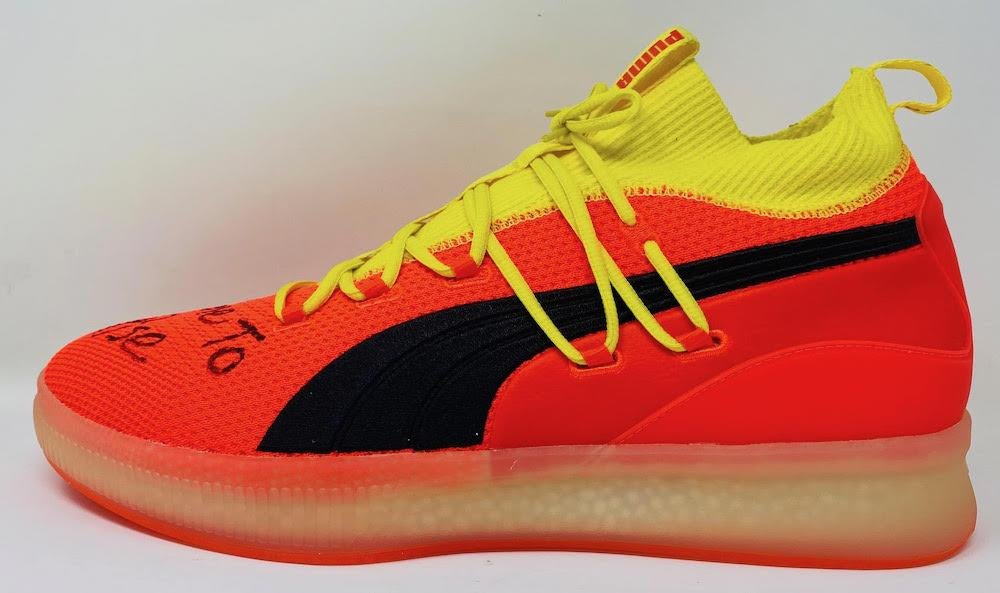 Deandre Ayton Signed Puma Clyde Shoes (Game Day Legends & Steiner) LE #1/22